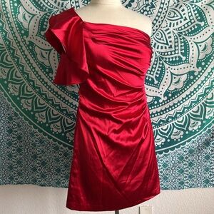 Sexy Red One Shoulder Dress ❤️